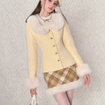 Get trendy with [Underpass] Sweetheart Woolen Jacket & Skirt Set -  available at Peiliee Shop. Grab yours for $46 today!