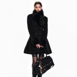 34Ounce Heiress Charm Wool Coat with Faux Fur Scarf