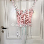 Get trendy with [Sweden] Lavender Dreams Handmade Satin Corset -  available at Peiliee Shop. Grab yours for $59.90 today!