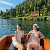 First Date NYC Floral Days Blush Tulle Mini Dress