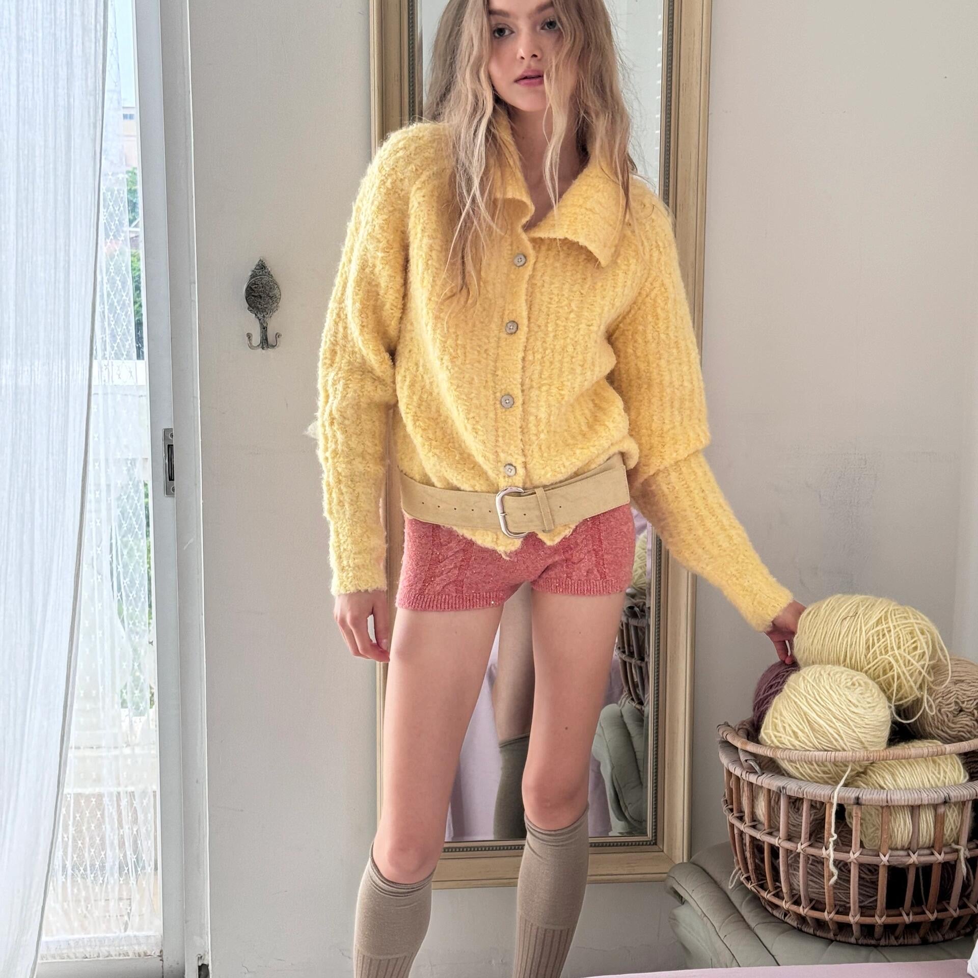 Get trendy with [Minebythyvers] Étreinte Douce Soft Sweater Wool Cardigan - Shirts & Tops available at Peiliee Shop. Grab yours for $69.90 today!