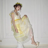 [August Unicron] Floral Lullaby Handmade Maxi Dress