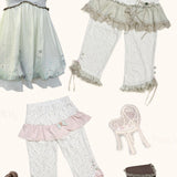 Rose Island Moss Garden Skirt-on Capri Pants Shorts