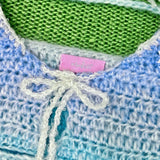 Get trendy with [Customized Hand Knitted] Sea Kissed Mermaid Knitting Crop Top -  available at Peiliee Shop. Grab yours for $59 today!