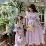 Customized Sewing Diary Handmade Lavender Moon Cotton Dress