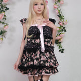 Evil Tooth Rose Night Gal Floral Cami Top