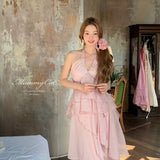 Get trendy with [Mummy Cat] Spring Sakura Rimantic Dress Set -  available at Peiliee Shop. Grab yours for $55 today!