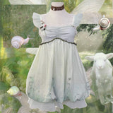 Rose Island Moss Garden Little Snail Tulle Bubble Mini Dress