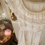 Coquette Dream Rococo Pompadour Satin Mini Dress