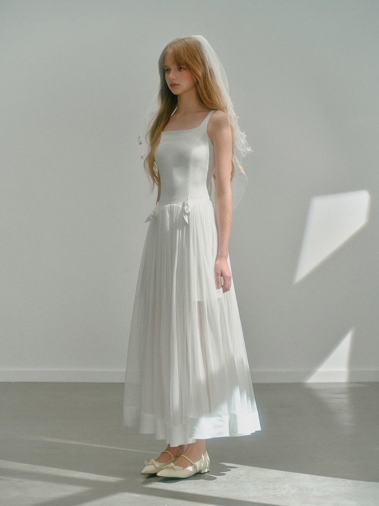 Get trendy with [UNOSA] Twillight Fairytale Romantic Bridal Midi Dress -  available at Peiliee Shop. Grab yours for $76 today!