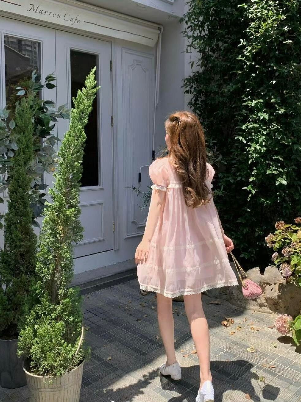 Doll's Holiday Vintage Babydoll Mini Dress Pink Peiliee Shop Doll's Holiday Vintage Babydoll Mini Dress Pink Peiliee Shop
