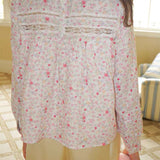 MineBeThyVers Floral Lace Peter Pan Collar Blouse