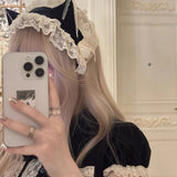 [Limited Edition] KittenClaw Black Vintage Lace Cat Ear Headdress