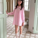 MineBeThyVers 100% Cotton Pink Gingham Babydoll Mini Dress