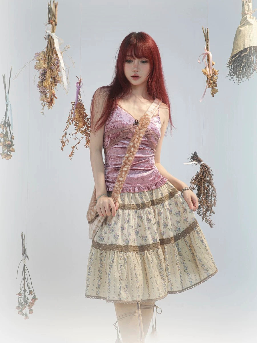 Get trendy with [Rose Island] Fairy Spirit Velvet Tank Linen Top -  available at Peiliee Shop. Grab yours for $26 today!