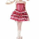 Get trendy with Christmas Respberry Pie Lolita Fashion Mini Dress - Dresses available at Peiliee Shop. Grab yours for $69 today!