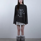 KiraYura • Mad for Love Oversized Cotton Sweatshirt Top