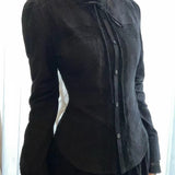 KittenClaw Nightfall Black Gothic Lace Cross 100% Cotton Top and skirt set
