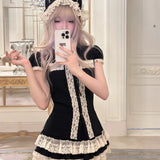 KittenClaw Vintage Lace Cross 100% Cotton Top