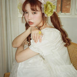 August Unicorn Moon Veil Silk Cotton Dress