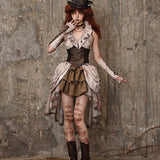 Get trendy with [Blood Supply] Dragon Era steampunk corset Vest top - Crop Top available at Peiliee Shop. Grab yours for $39 today!