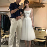 SheepKiss Swan Lake Maxi Tulle Silk Skirt