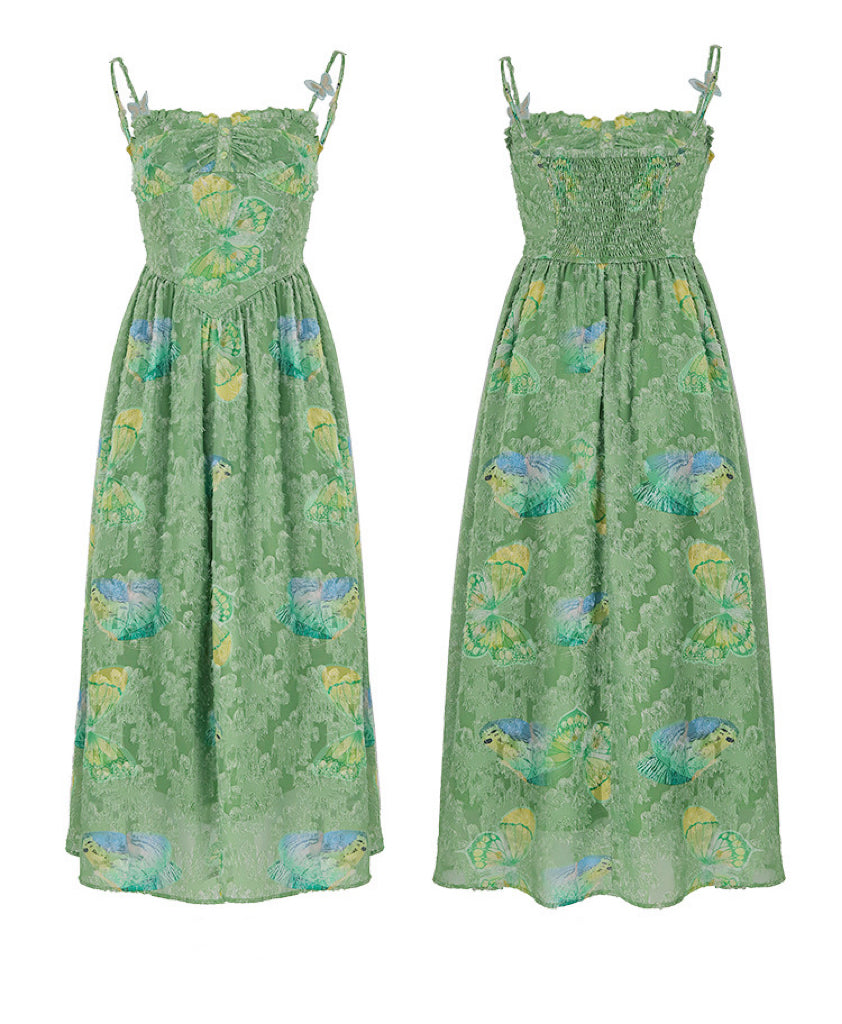 Get trendy with Fairy Mist Floral Midi Dress Gown - Dresses available at Peiliee Shop. Grab yours for $38 today!