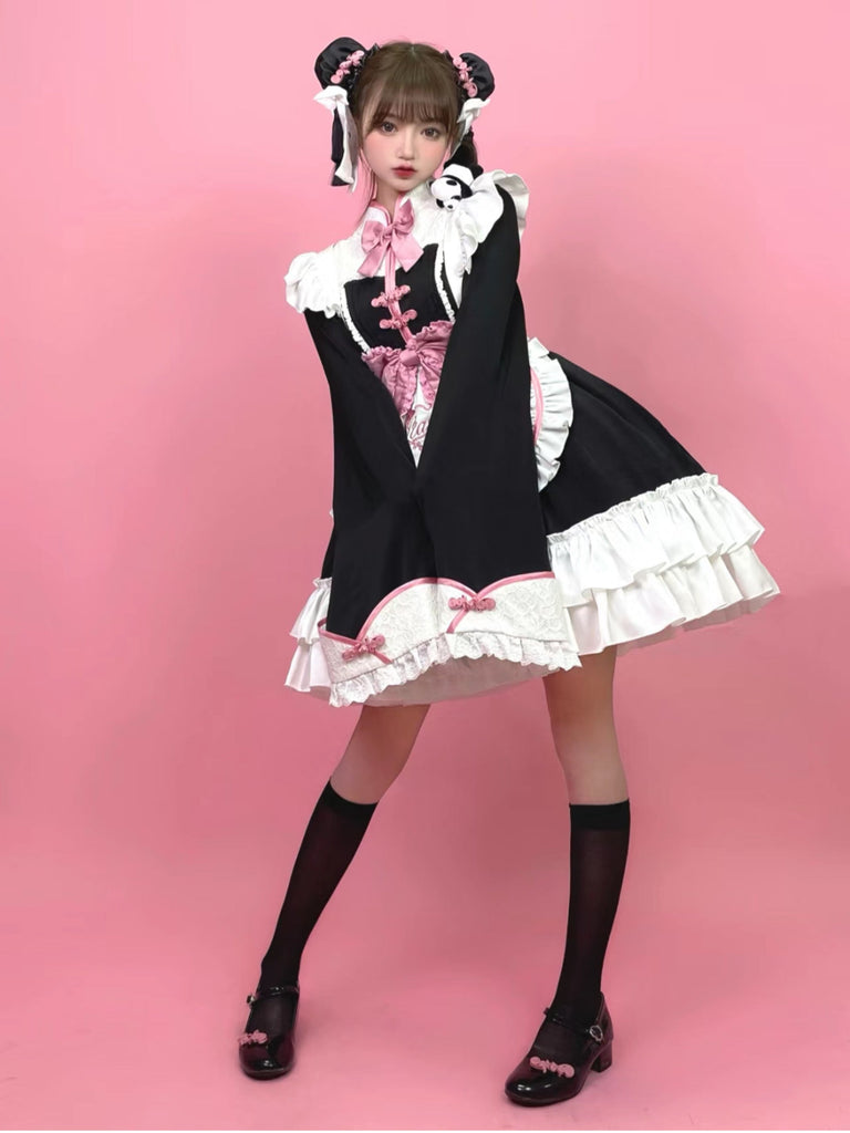 Panda Maid Lolita Dress(with an apron) - Premium  from Stasera - Just $64! Shop now at Peiliee Shop