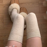 Get trendy with Autumn Milk Tea Over Knee Socks Leg Warmer - Socks available at Peiliee Shop. Grab yours for $8.90 today!