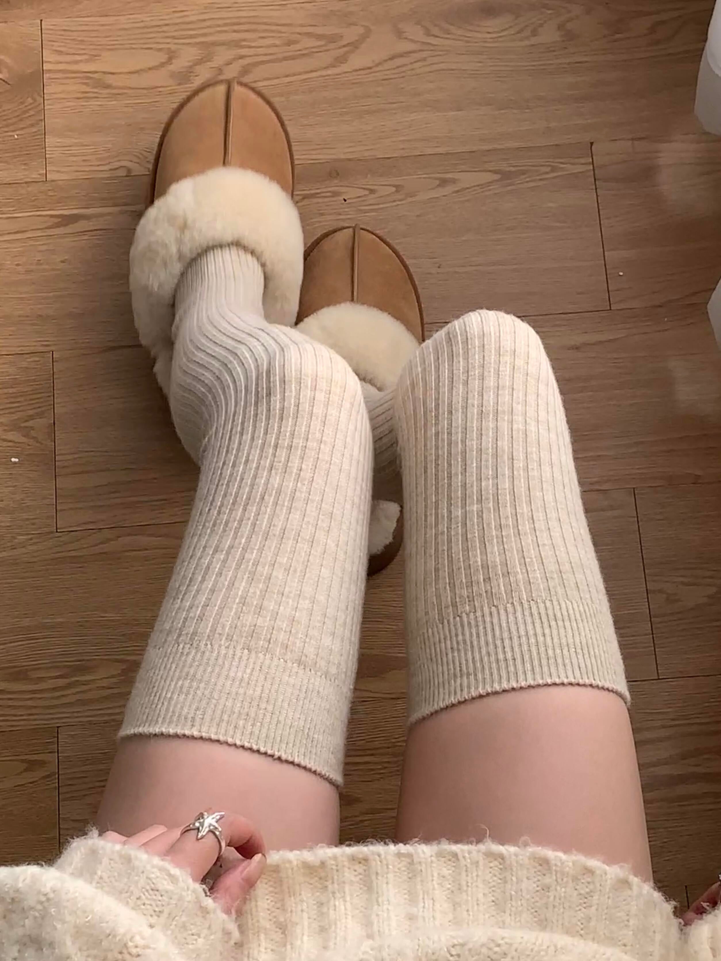 Get trendy with Autumn Milk Tea Over Knee Socks Leg Warmer - Socks available at Peiliee Shop. Grab yours for $8.90 today!