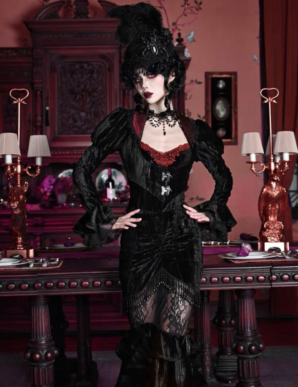 Get trendy with [Blood Supply] Gothic Mermaid Skirt - Clothing available at Peiliee Shop. Grab yours for $48 today!