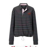 Sleepy Fairy Vintage Stripe Polo Cotton Top