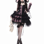 Get trendy with Japanese Idol Daily Performance Outfit Gothic Mini Dress - Dresses available at Peiliee Shop. Grab yours for $69 today!