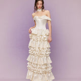 - Songe Atelier - Bourrée Ruffle Wedding Bridal Dress Tailor Made