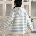 Get trendy with Pastel Cloud Knitting Hoodie Cardigan - Sweater available at Peiliee Shop. Grab yours for $39.90 today!