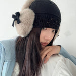 Get trendy with Dolly heart faux fur ribbon ear muffs ear warmer -  available at Peiliee Shop. Grab yours for $13.80 today!