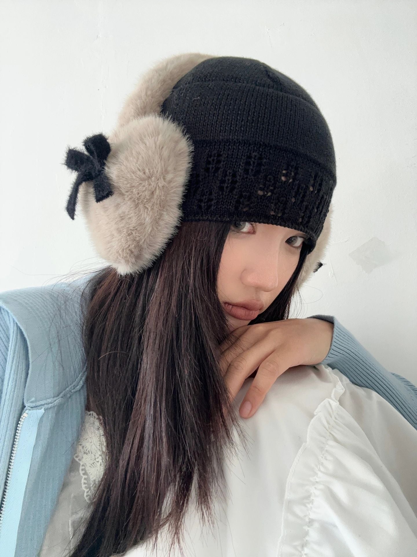 Get trendy with Dolly heart faux fur ribbon ear muffs ear warmer -  available at Peiliee Shop. Grab yours for $13.80 today!