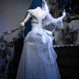 Get trendy with [Blood Supply] Corpse Bride Cape With Spine Outer Skirt - Accessories available at Peiliee Shop. Grab yours for $79.90 today!