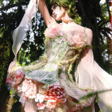 [Blood Supply] Forest Spirit • Flower Fairy Petticoat Skirt