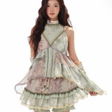Rose Island Fairy Relic Forest Waltz Halter Top and Skirt Set
