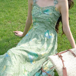 Get trendy with Fairy Mist Floral Midi Dress Gown - Dresses available at Peiliee Shop. Grab yours for $38 today!