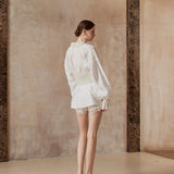 Fa Sogno Moonlit Lace Shirt Dress And Corset Set