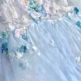 Get trendy with [August Unicorn] Handmade Floral Heaven Dress - Dresses available at Peiliee Shop. Grab yours for $222 today!