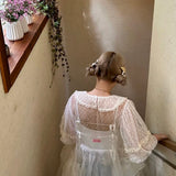 Get trendy with [August Unicorn] Angel Shell Princess transparent outer dress - Dresses available at Peiliee Shop. Grab yours for $105 today!