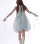 Get trendy with [Rose Island] Blue Sea Fairytale Mini Dress - Dress available at Peiliee Shop. Grab yours for $62 today!