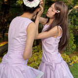 Pacific Position | Travel Journey Lavender Melody Ribbon Dress