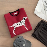 Get trendy with Christmas Poppy Oversized Knitting Sweater - Sweater available at Peiliee Shop. Grab yours for $23 today!