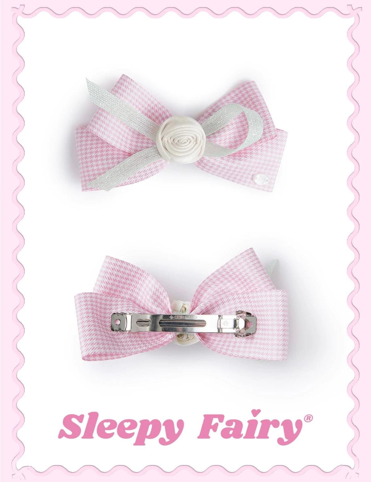 Sleepy Fairy Ballerina Ribbon Handmade Hairpin