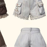 Rose Island Rose Letter Adventures Little Pocket Shorts 100% Cotton