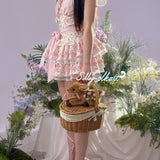 Silly Solkatt Seaside Blush Floral Mini Dress